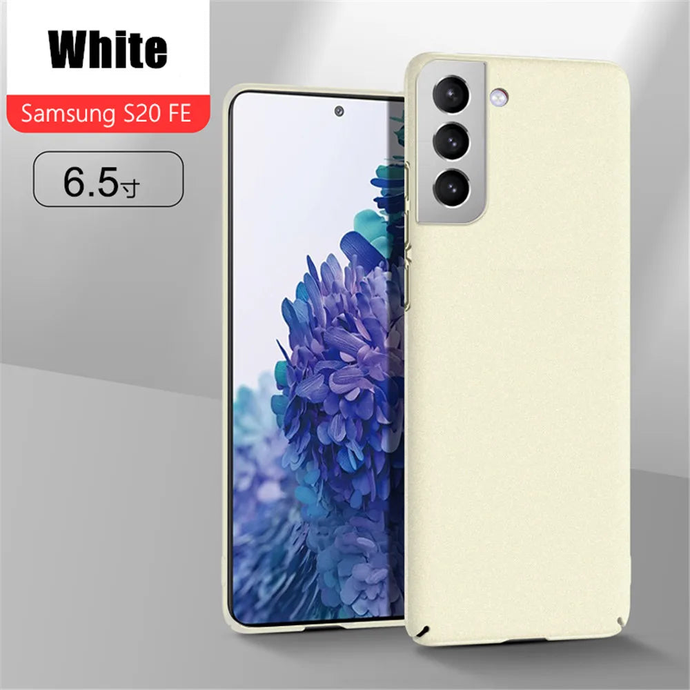 Luxury Thin Matte Sandstone Case For Samsung Galaxy S25 S24 S23 S22 S21 Ultra S20 FE Note 10 20 Plus Hard PC Shockproof Capa