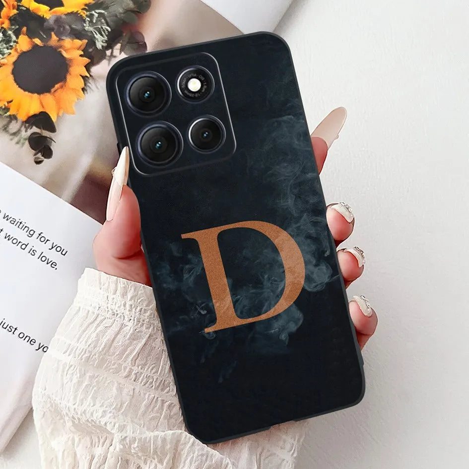 Fashion Flower Letters Case For Motorola Moto G56 G86 Power Cover XT2527-2 XT2529-2 G 86 G 56 Soft TPU Silicone Shockproof Funda