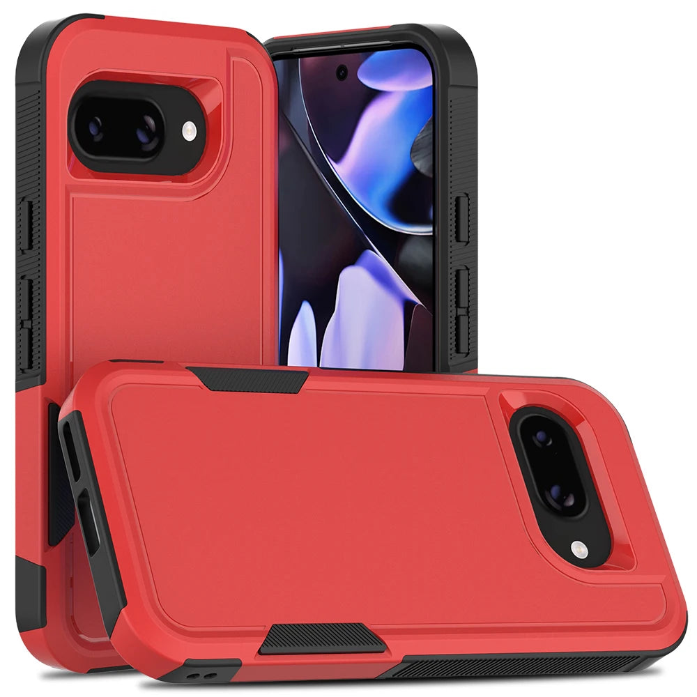 Luxury Rugged Armor Shockproof Case For Google Pixel 9ProXL 8 7 9 Pro Fold 9A 8A 7A 6A 5G Matte Military Full Protection Cover