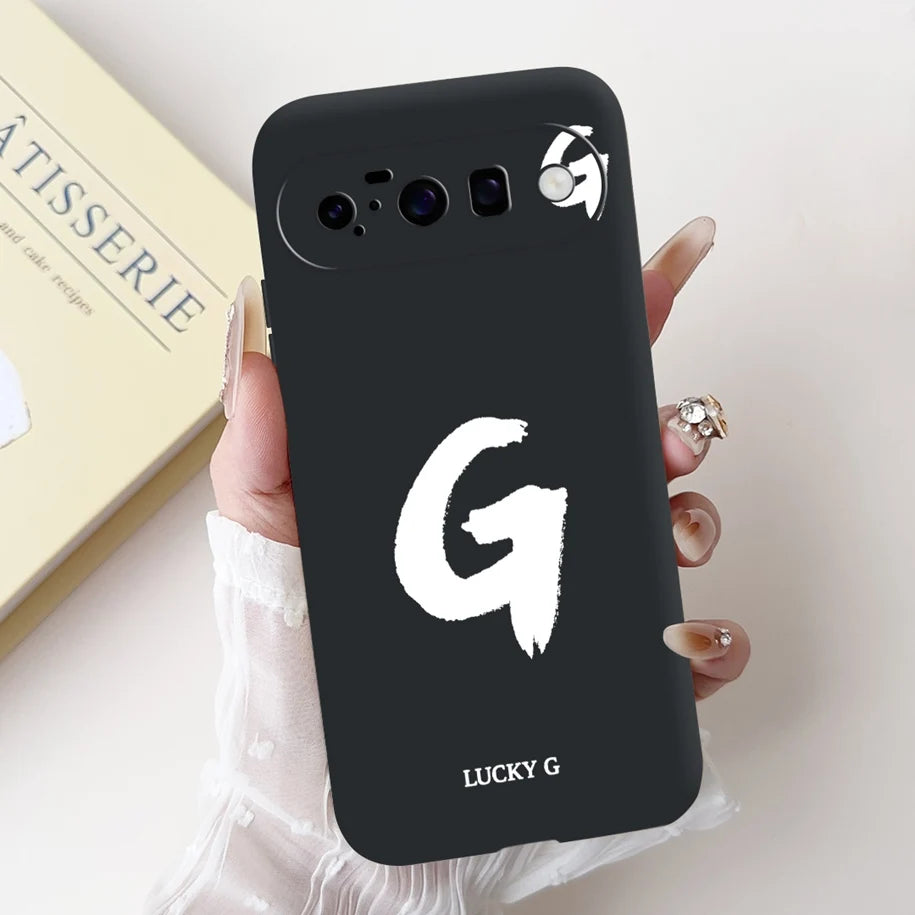 For Google Pixel 10 Pro XL 5G Case Lucky Crown Flower Letters Silicone Soft Cover For Pixel10 10Pro Pixel10 pro XL Protect Cover