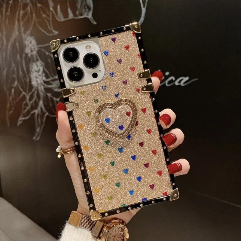 Luxury Love Ring Phone Case for Moto G Stylus 5g 2024 Motorola G Power 2023 One 5G Ace G Play 2022 Pure Gstylus Women Girl Cover