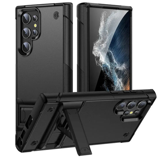 Phone Case with Invisible Stand for Samsung Galaxy S21 S20 S23 FE S25 S24 S22 Ultra Plus A54 A53 A33 A14 5G WIth Kickstand Cover