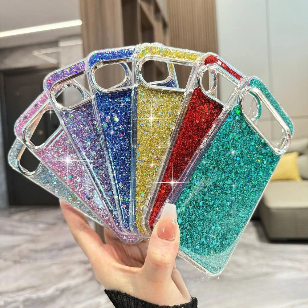 Light Luxury Crystal Bling Shining Skin-friendly Case For Google Pixel 10 9 Pro XL 9 8 A Pro Full-pack Anti-Drop Protector Cover