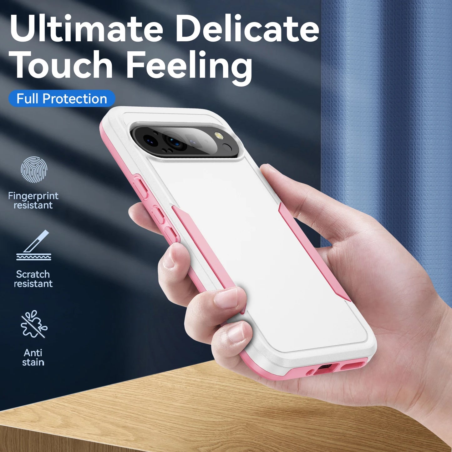 Dual Layer Double Protection Back Cover For Google Pixel 8 7 9 Pro XL Case For Google Pixel 9A 8A 7A Military Grade Matte Cases