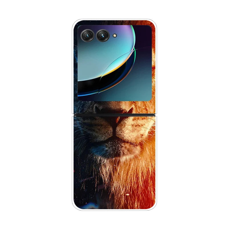 For Motorola Razr 50 Ultra Case Cute Transparent PC Hard Case Back Cover For Moto Razr 50 Ultra Phone Coque 50Ultra Plus Capa