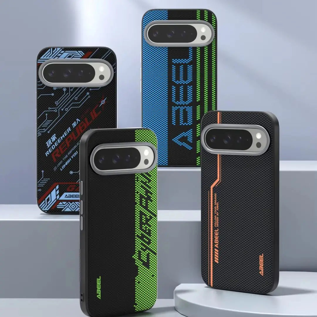 For Google Pixel 9 Pro XL 9A Case Magsafe Magnetic Wireless Charging Business Game Texture Camera Circle Mobile Phone Case