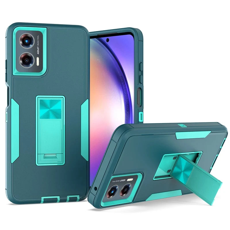 Kickstand Case For Motorola Moto G Play 4G 5G 2024 Cover Shockproof Magnetic Holder Adsorption Cover MotoG Play 5G 2024 Cases