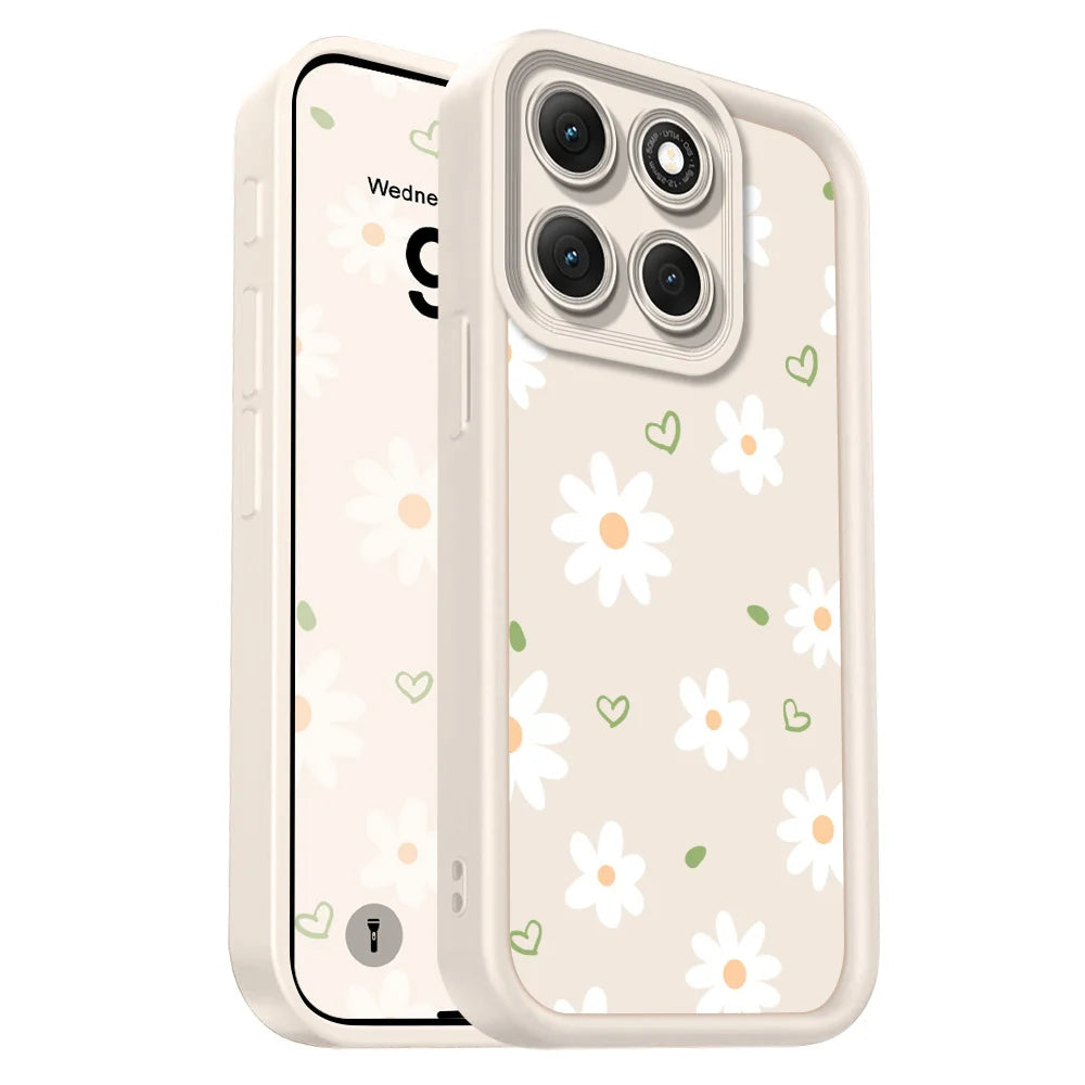 Floating Daisies Phone Case For Motorola G86 G85 G84 G75 G60 G56 G54 G53 G52 G35 G34 G32 G30 G24 G22 G15 4G 5G Staircase Soft Co