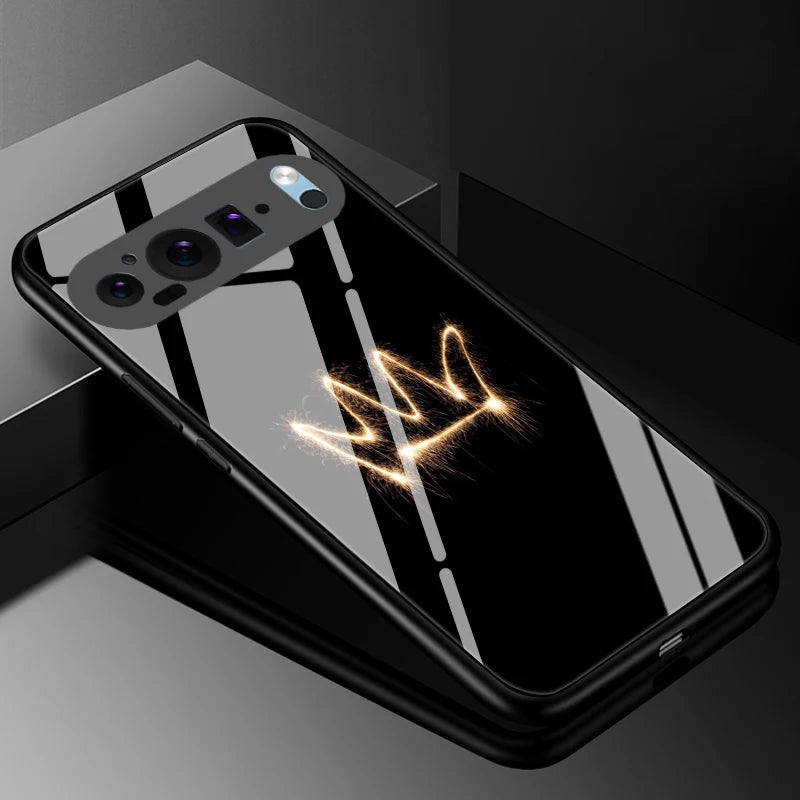 For Google Pixel9 Pro XL Case Cover Tempered Glass Cases for Google Pixel 9 Pro XL 8 7 Pro 8a 7a 9A 9 A Hard Back Bumper Fundas