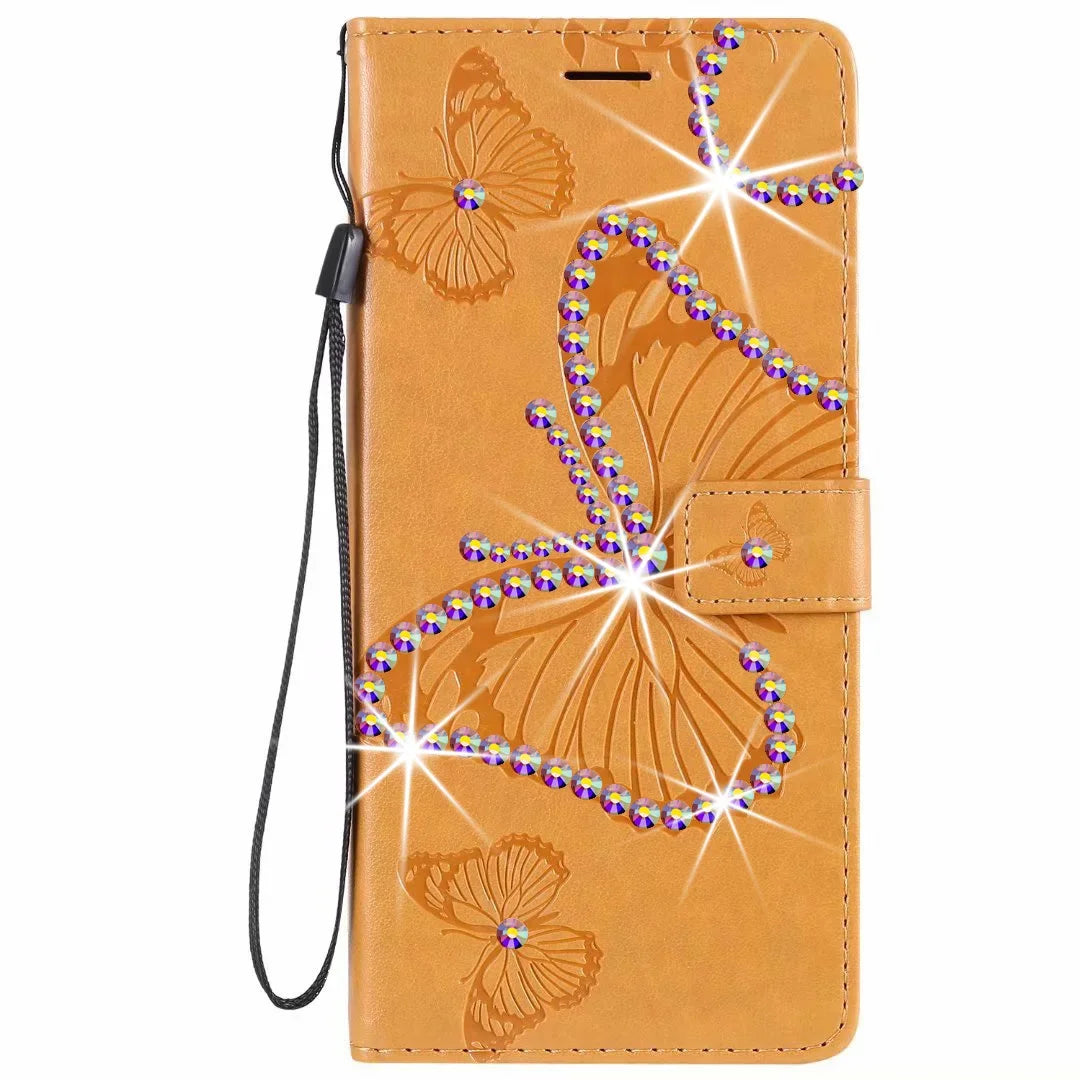 Case for Google Pixel 9A 9 8 7 6 Pro XL 8A 7A 6A 5A 4A 3A 5 XL2 for Google Pixel 9 Card Wallet Butterfly Phone Case Cover coque