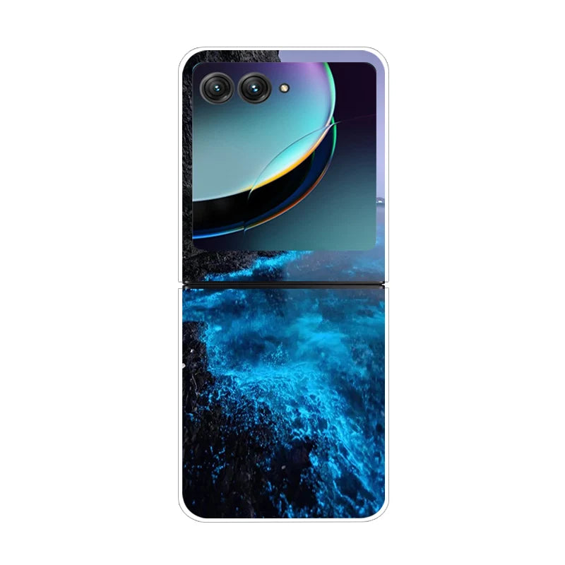 For Motorola Razr 50 Ultra Case Cute Transparent PC Hard Case Back Cover For Moto Razr 50 Ultra Phone Coque 50Ultra Plus Capa