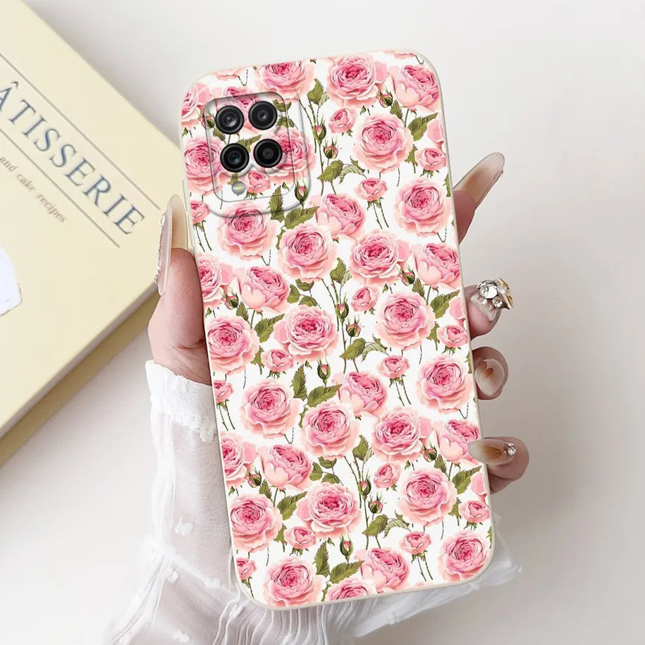 Case For Samsung Galaxy A22 M22 M32 4G Case SM-A225F SM-M225F SM-M325F Shockproof Cover Fashion Painted Soft Silicone Phone Capa