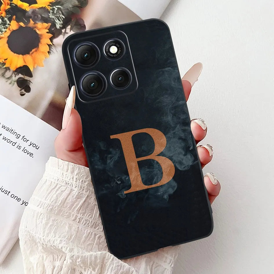 Fashion Flower Letters Case For Motorola Moto G56 G86 Power Cover XT2527-2 XT2529-2 G 86 G 56 Soft TPU Silicone Shockproof Funda