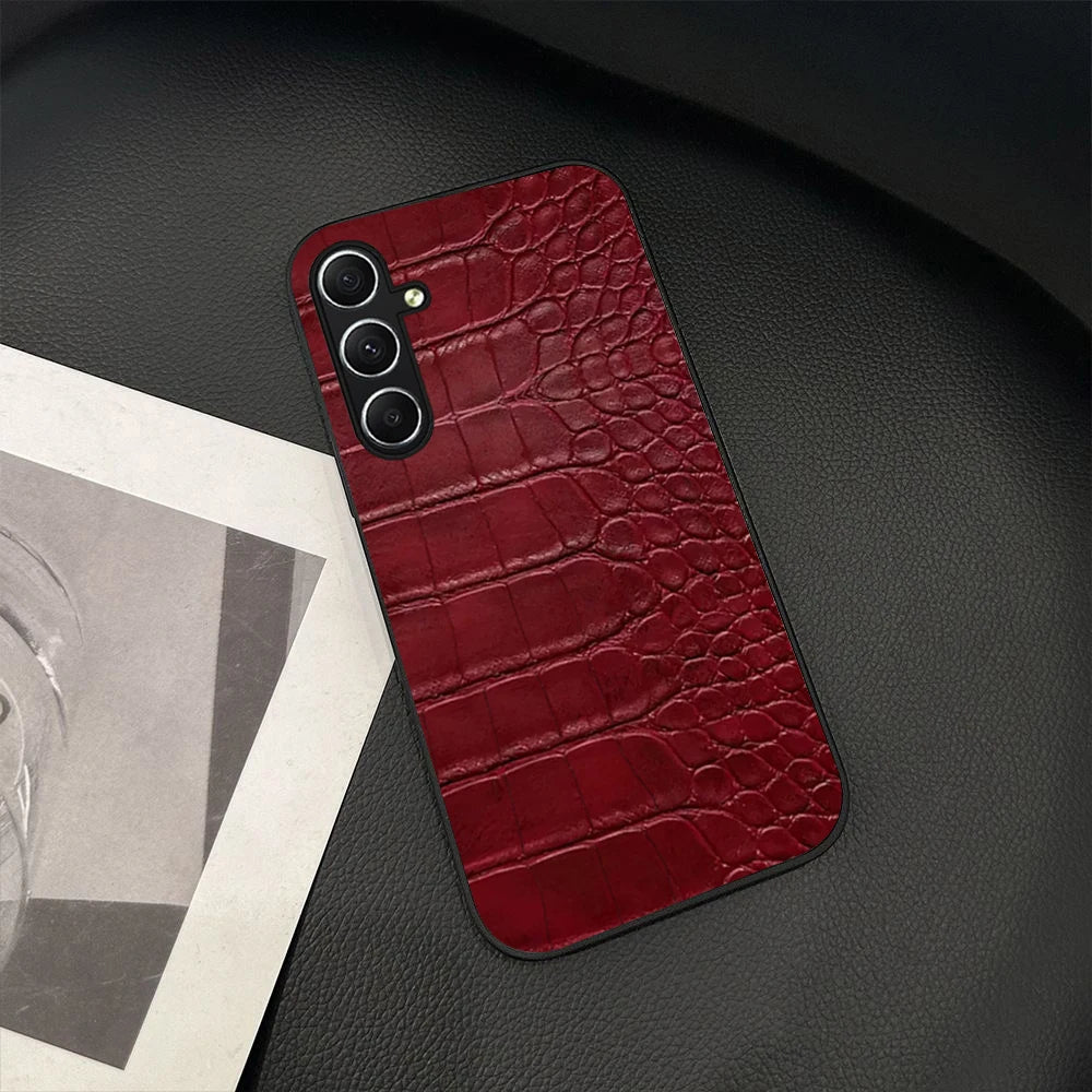 Crocodile Leather Phone Case  for Samsung Galaxy A55 A35 A25 A15 A05 A05S A14 A34 A54 5G A12 A52 A52S A51 A71 Phone Cover