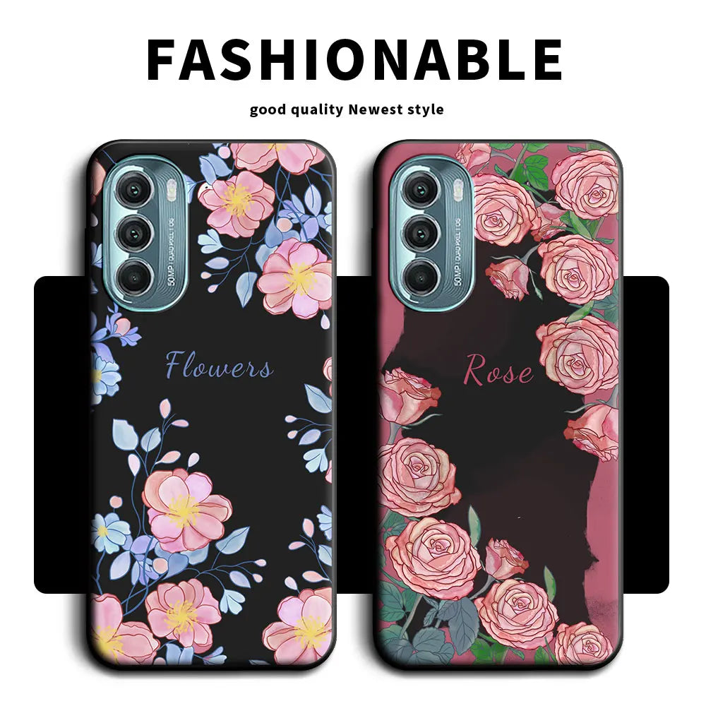 For Moto G Stylus 5G 2022 2021 Case Soft Silicone Flower Butterfly Couple Phone Case For Motorola Moto G Stylus 2021 Back Cover