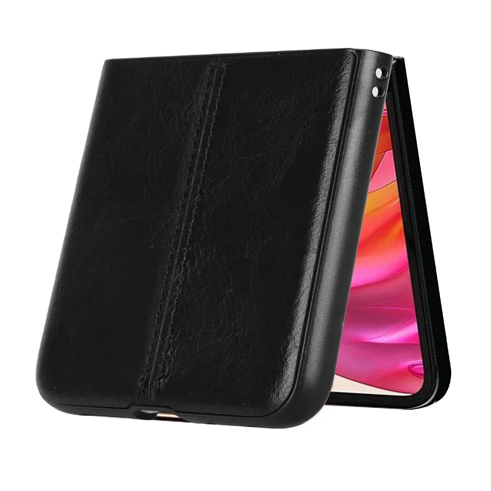 Stitching Fabric Leather Texture Case for Motorola Razr 50 Ultra 2024 Moto Razr 40 Plus 2023 Cover Lightweight Coque Fundas Capa