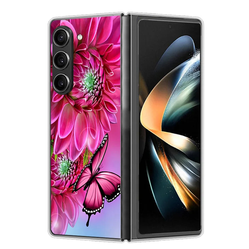 Case For Samsung Galaxy Z Fold 6 Cover Shockproof Hard Plastic PC Cases For Samsung Z Fold6 Fold 6 5G Fundas Cute Painted Bumper