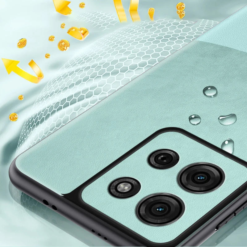 Case for Motorola Moto G75 5G G 75 Leather Splicing Pattern Silicone Protection Hard Shockproof Phone Cover MotorolaMotoG75