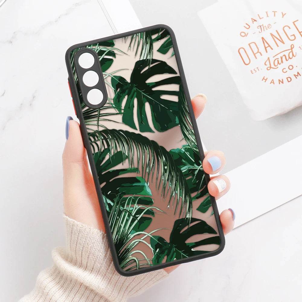 Palm tree Leaves Phone Case For Samsung Galaxy S24 Ultra Case Samsung S23 FE S 23 S22 Ultra S21 S20 S10 S8 Note 20 10 Plus Cover
