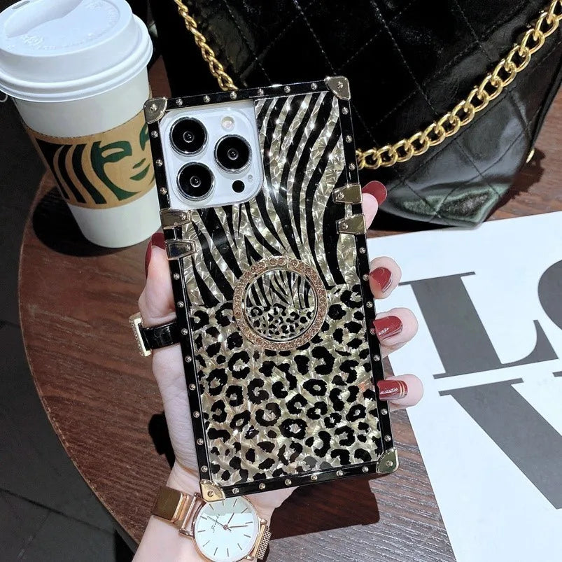 Luxury Phone Case Ring Funda For Moto G Stylus 5G 2024 Motorola G Power 2023 One 5G Ace Play 2022 Pure Women Lanyard Gold Cover