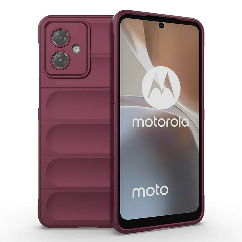 For Moto Edge 50 Pro Rugger Armor Silicone Case,AirBag Anti-shock Rubber Case For Moto G14 G54 G84
