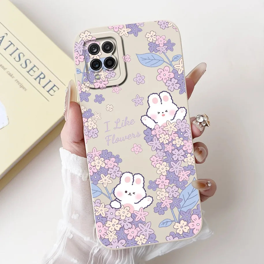 Case For Samsung Galaxy A22 M22 M32 4G Case SM-A225F SM-M225F SM-M325F Shockproof Cover Fashion Painted Soft Silicone Phone Capa