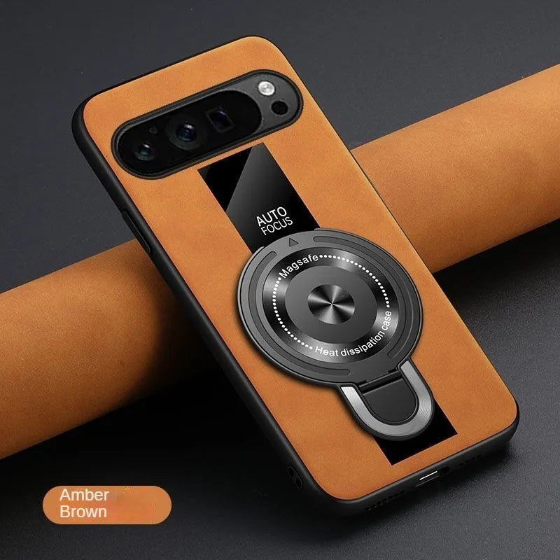 For Google Pixel 9 10 Pro XL 8 7 Pro 8a 7a Magsafe Case Matte sheep Wireless Charging Shockproof Magnetic Armor holder Cover