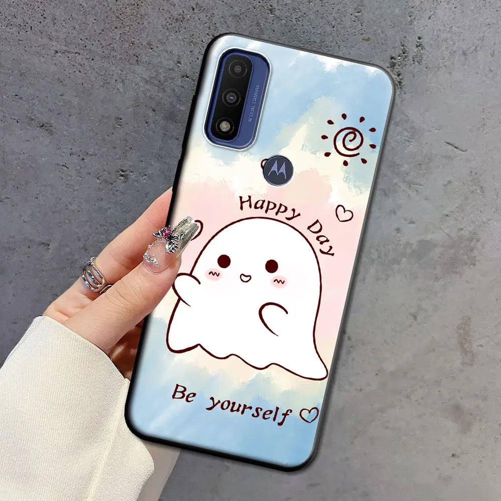 For Moto G 5G Plus G Power Pure Case Soft Silicone Beauty Floral TPU Phone Case For Motorola Moto G 5G 2022 2024 Back Cover