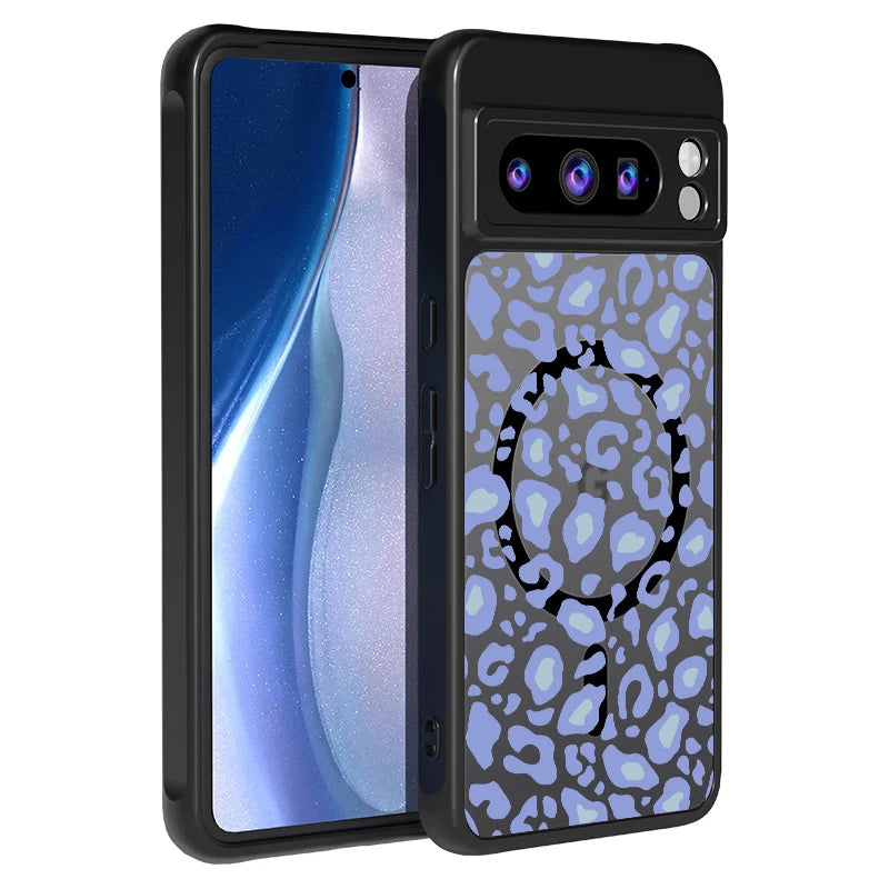 Leopard Print Case For Google Pixel 9 Pro Hybrid TPU+PC Shockproof Rugged Cover Funda For Pixel 9A 8A 7A Pixel 7 8 9 Pro XL Case