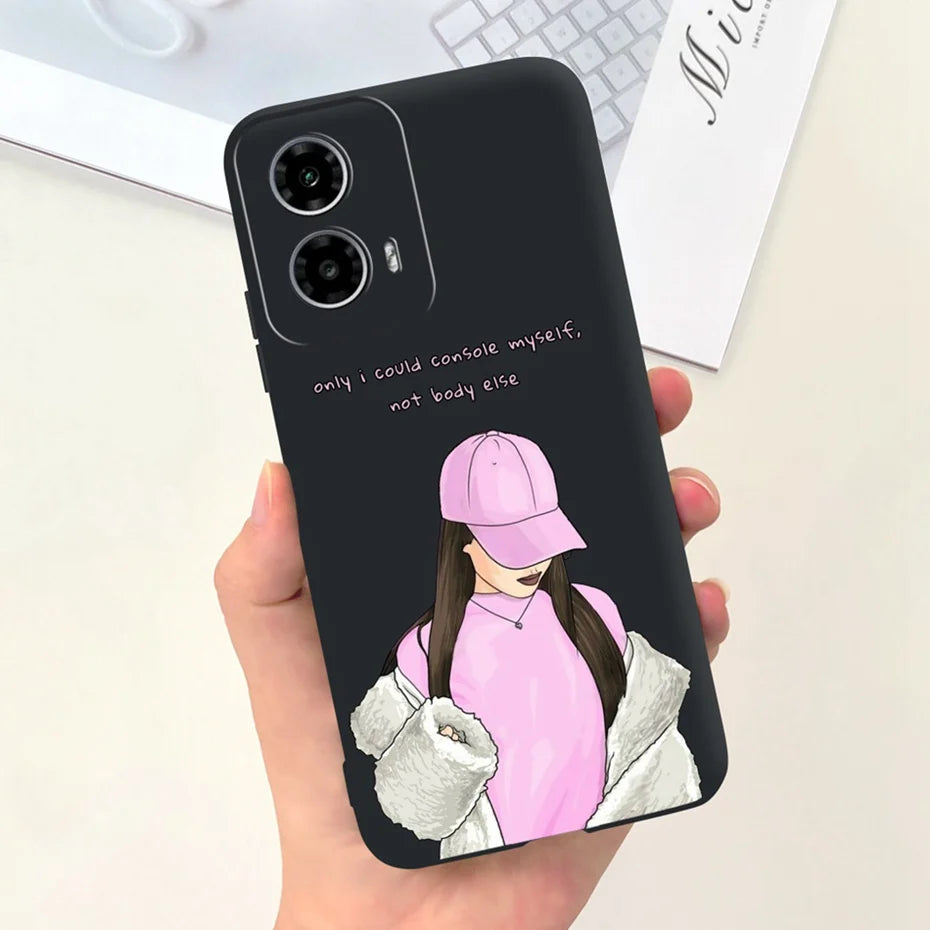 Cute Pattern Phone Case For Motorola Moto G24 G34 4G 5G Soft Silicon Protective Cover For MOTO G24 G34 Bumper