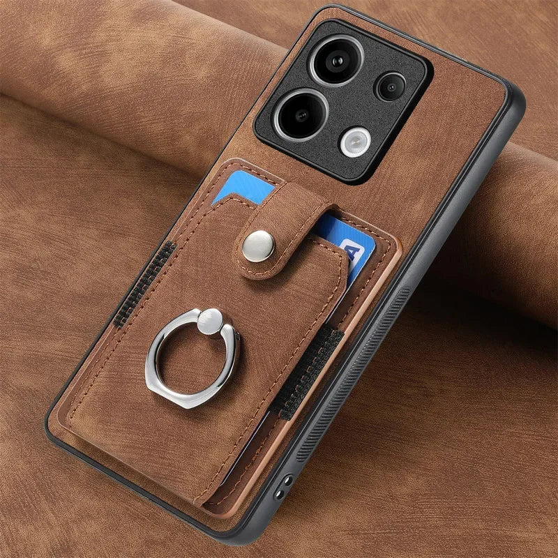 For Motorola Moto Edge 60 Stylus 5G Leather Card Ring Magnet Back Case Moto Edge 60 Fusion 50 Pro X50 Ultra S50 Neo Luxury Cover