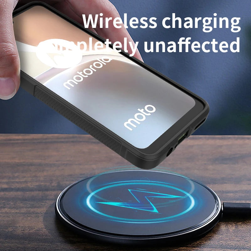 For Moto Edge 50 Pro Rugger Armor Silicone Case,AirBag Anti-shock Rubber Case For Moto G14 G54 G84