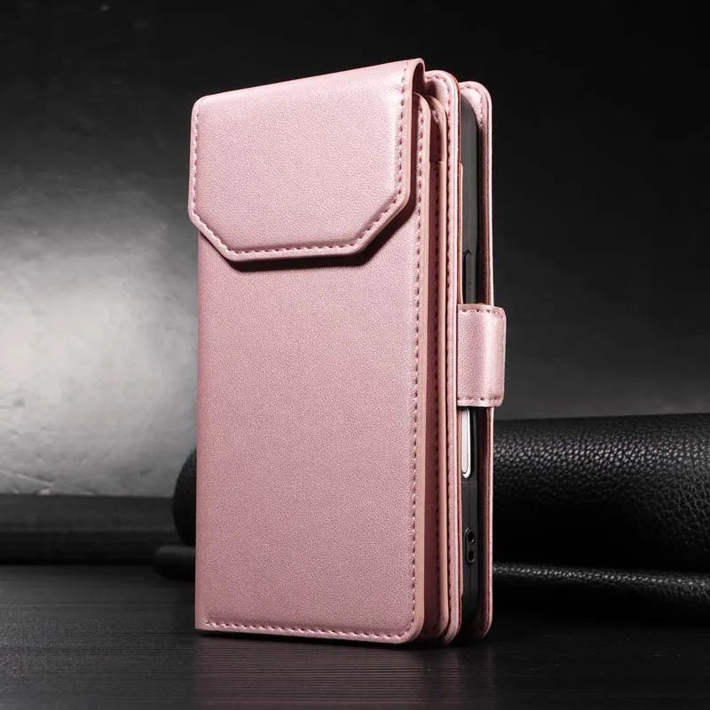 Wallet Flip Multi-Card Case For Motorola Moto Edge 40 Neo 50 Pro 60 70 Fusion G04 G04S G05 E14 E15 X70 Air S50 X50 Ultra Cover