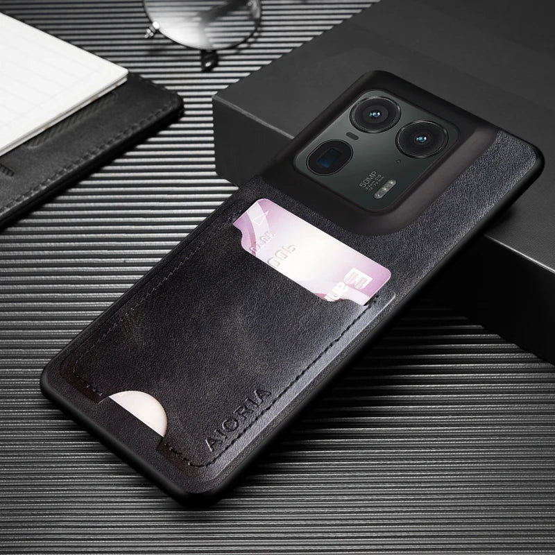 Case for Moto Edge 50 Pro Ultra Fusion X50 Ultra Card Holder Wallet Back PU Leather Luxury Moto G Stylus Power Play 2024 5G case