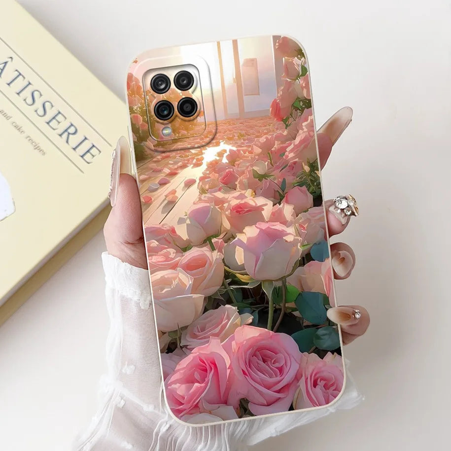 Case For Samsung Galaxy A22 M22 M32 4G Case SM-A225F SM-M225F SM-M325F Shockproof Cover Fashion Painted Soft Silicone Phone Capa