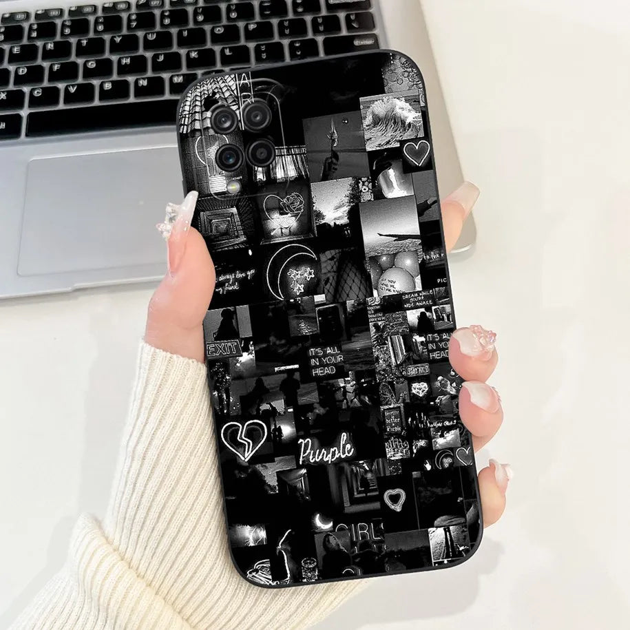 Case For Samsung Galaxy A22 M22 M32 4G Case SM-A225F SM-M225F SM-M325F Shockproof Cover Fashion Painted Soft Silicone Phone Capa