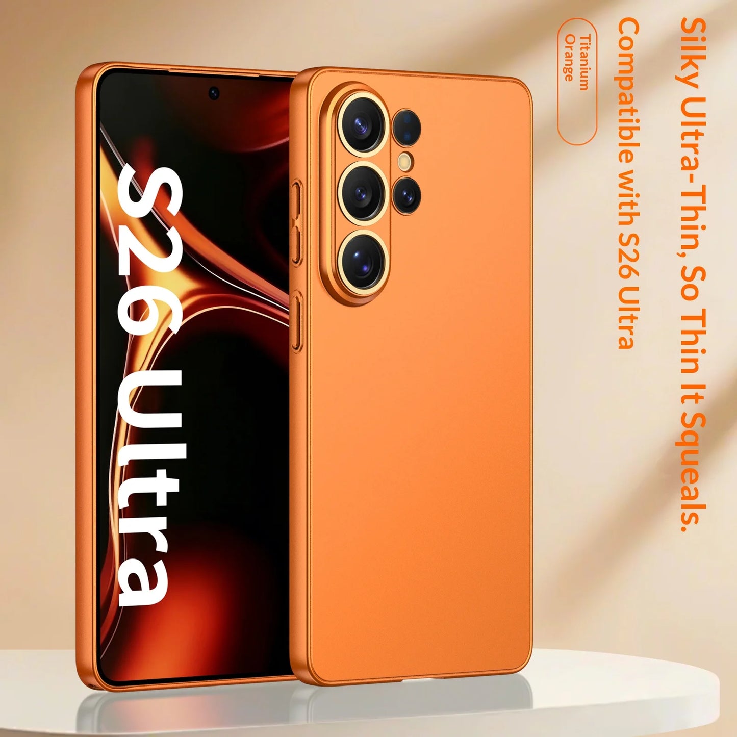 Ultra-thin Matte Business Transparent S26ultra Case for Samsung Galaxy S26 Ultra Lens Protection Shockproof Skin Feel Hard Cover