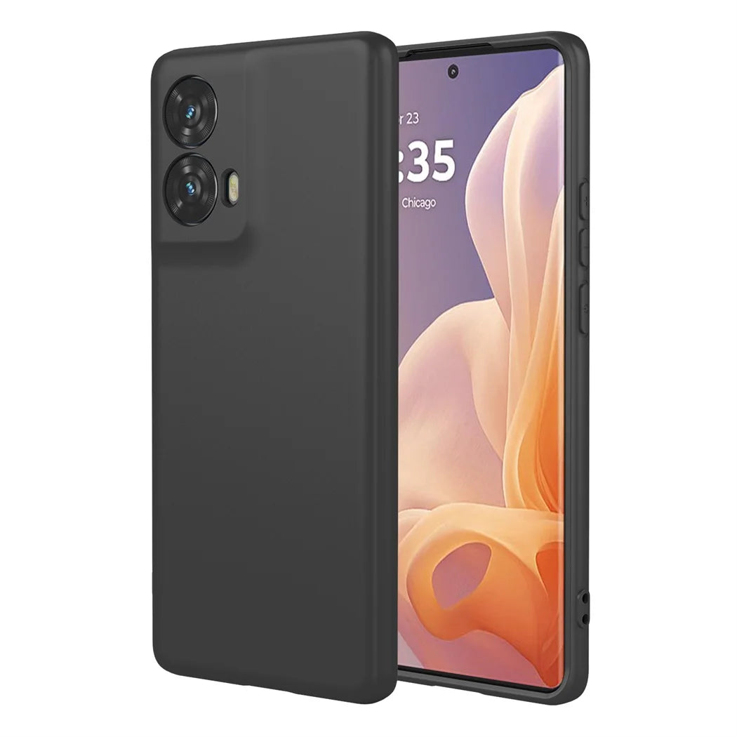 For Moto G85 5G Anti-Shock Liquid Silicone Soft Case,Rugger Armor Rubber Case With Microfiber Lining For Moto S50 NEO