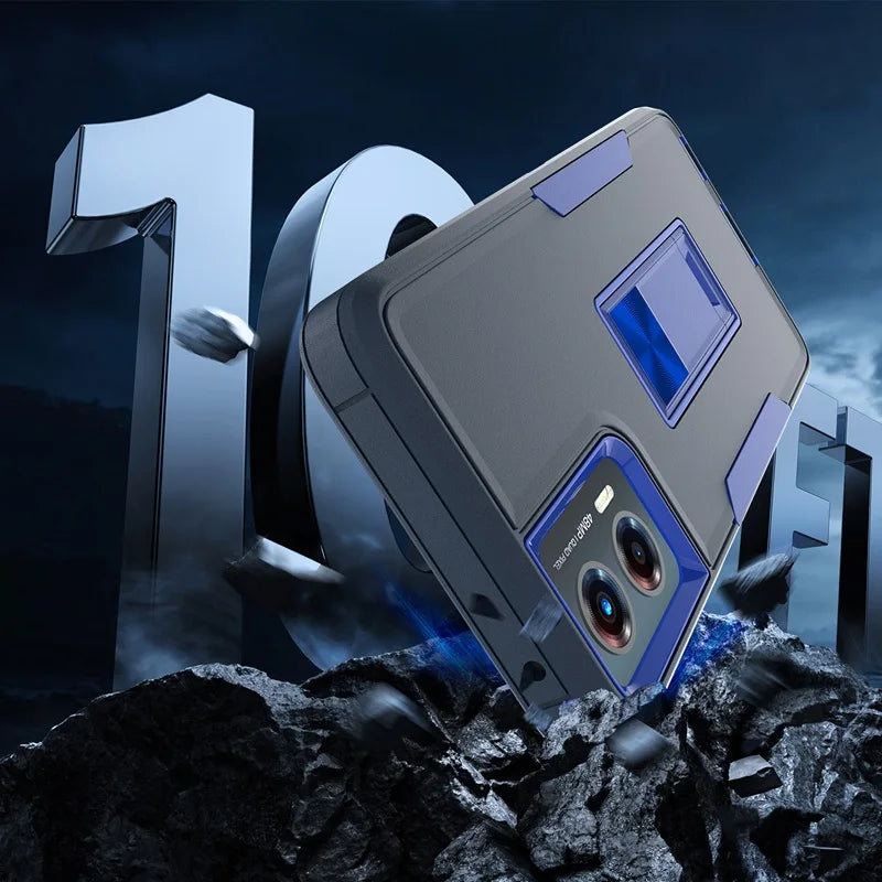 Kickstand Case For Motorola Moto G Play 4G 5G 2024 Cover Shockproof Magnetic Holder Adsorption Cover MotoG Play 5G 2024 Cases