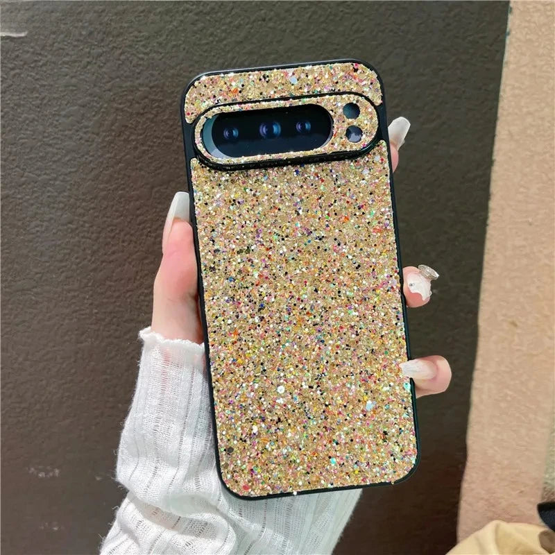 Fashion Elegant Glitter Bling Point Drill Phone Case For Google Pixel 10 9 Pro XL 8 7 6 A Pro Shockproof Buffer Protection Cover