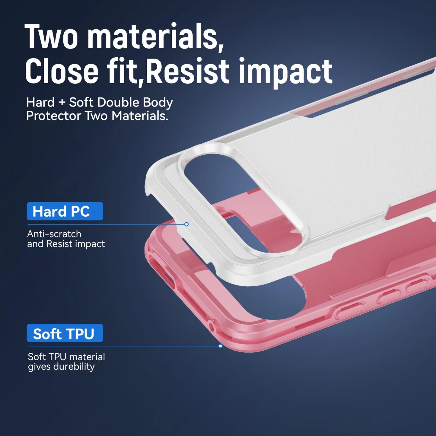 Dual Layer Double Protection Back Cover For Google Pixel 8 7 9 Pro XL Case For Google Pixel 9A 8A 7A Military Grade Matte Cases