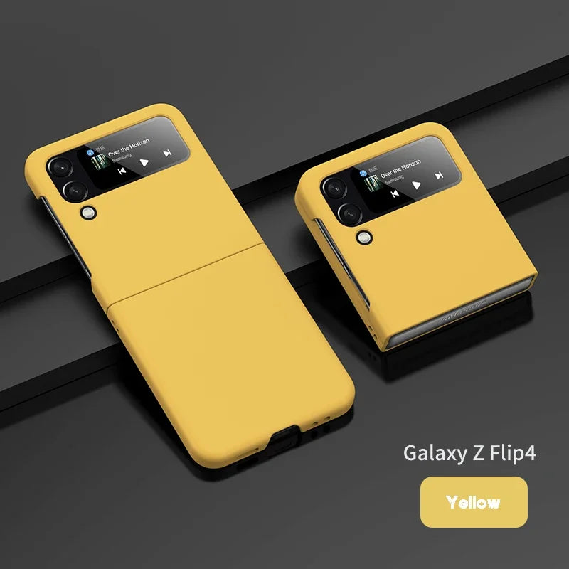 Skin Feel Hard Case for Samsung Galaxy Z Flip 3 4 5 6 7 5G Flip7 Flip6 Protection Luxury Foldable Shockproof Ultrathin Cover