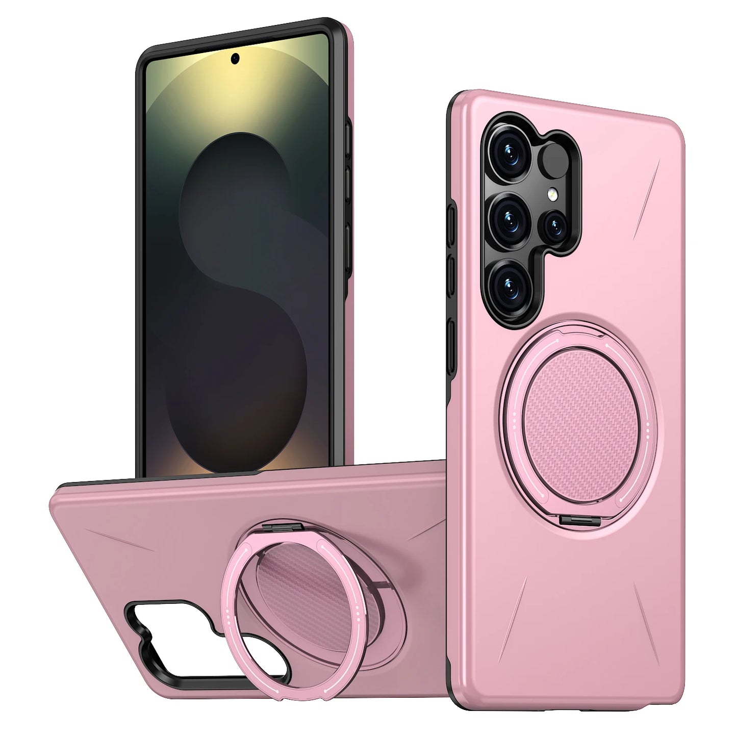 360° Folding Stand Magnetic Magsafe Case For Samsung Galaxy S25 FE S24 S23 S26 Ultra Plus A56 A36 A26 A17 A07 A55 A35 A25 A15