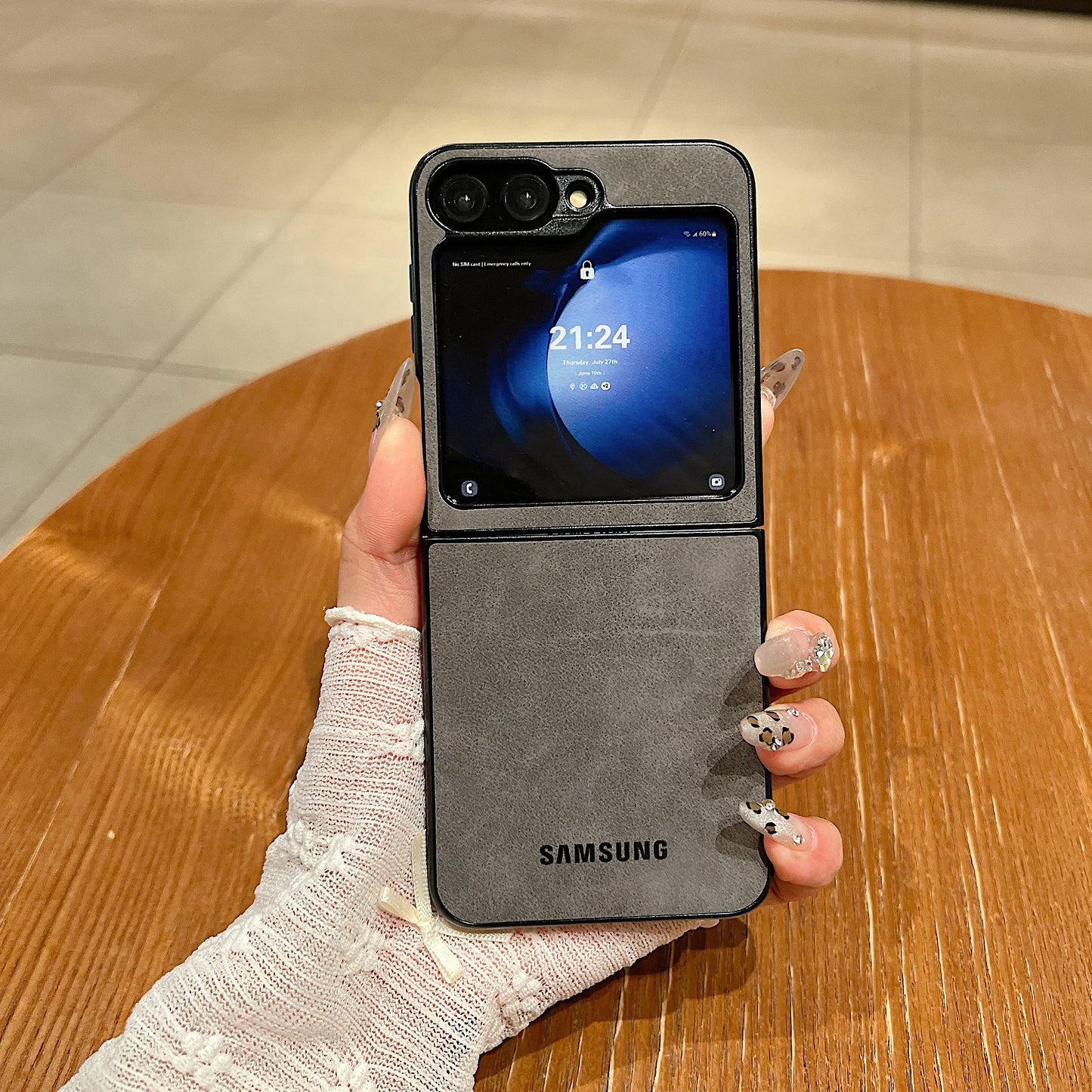 Luxury Business Suede Leather Soft Phone Case Samsung Galaxy Z Flip 6 5 4 3 Shockproof Matte Protective Z Flip6 5 4 3 Back Cover