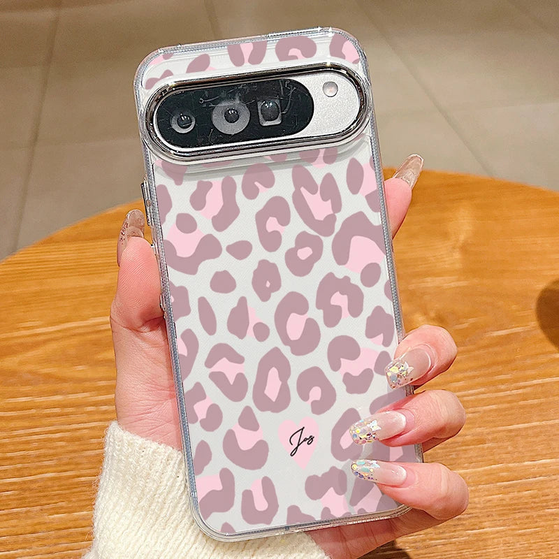 Leopard Print Pattern TPU Phone Case For Google Pixel 10 9 8 7 Pro Pixel 9 10 Pro XL 7A 8A 9A Shockproof Soft Clear Back Cover