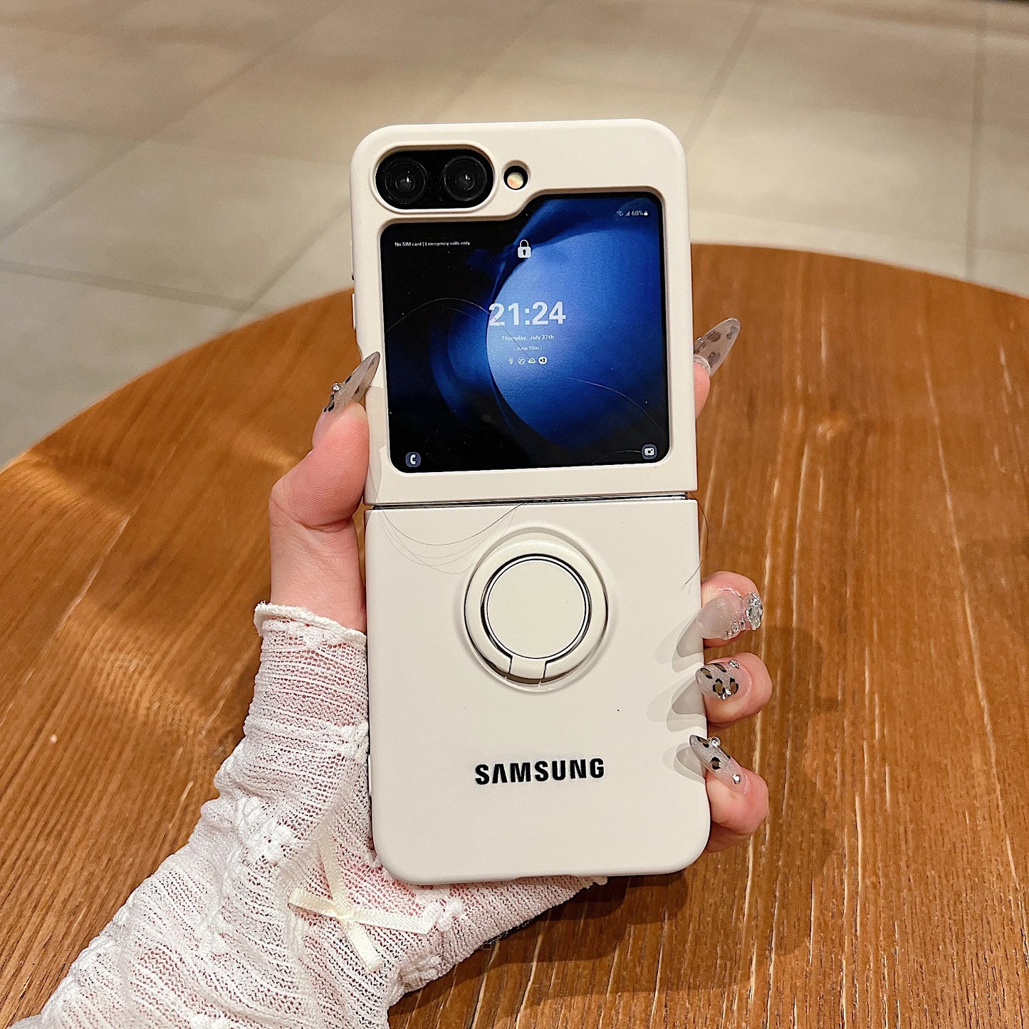 Luxury Official Candy Color Liquid Silicone  Ring Holder Phone Case Samsung Galaxy Z Flip 7 6 5 4 3 Shockproof Protective Cover