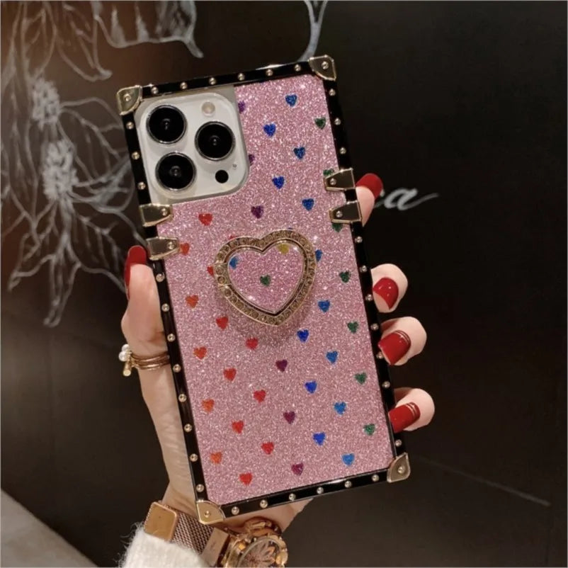 Luxury Love Ring Phone Case for Moto G Stylus 5g 2024 Motorola G Power 2023 One 5G Ace G Play 2022 Pure Gstylus Women Girl Cover