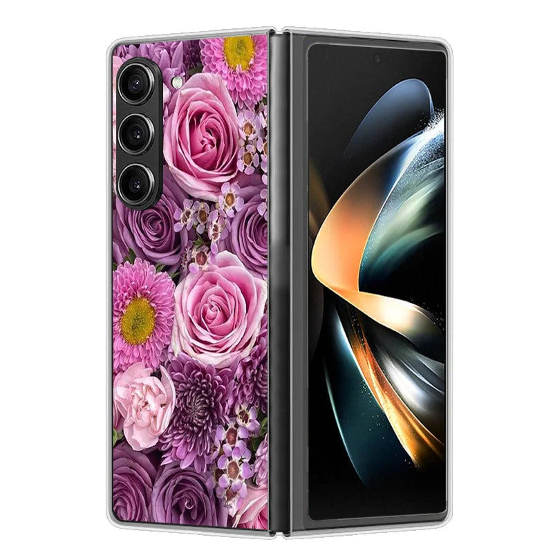 Case For Samsung Galaxy Z Fold 6 Cover Shockproof Hard Plastic PC Cases For Samsung Z Fold6 Fold 6 5G Fundas Cute Painted Bumper