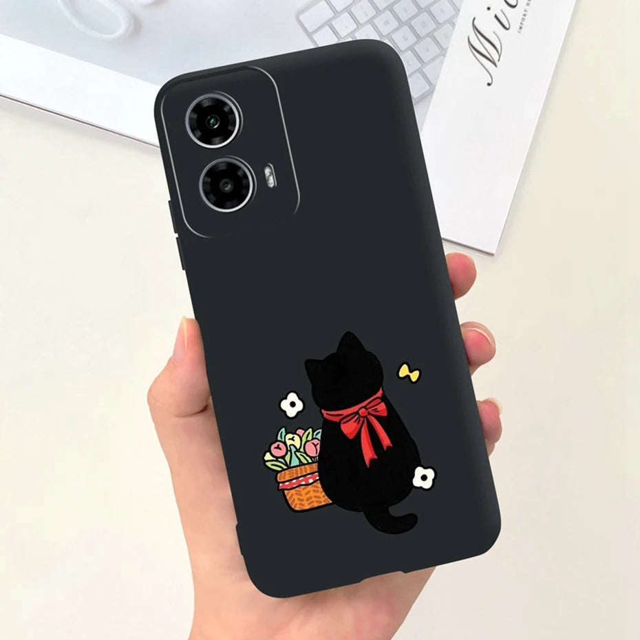 Cute Pattern Phone Case For Motorola Moto G24 G34 4G 5G Soft Silicon Protective Cover For MOTO G24 G34 Bumper