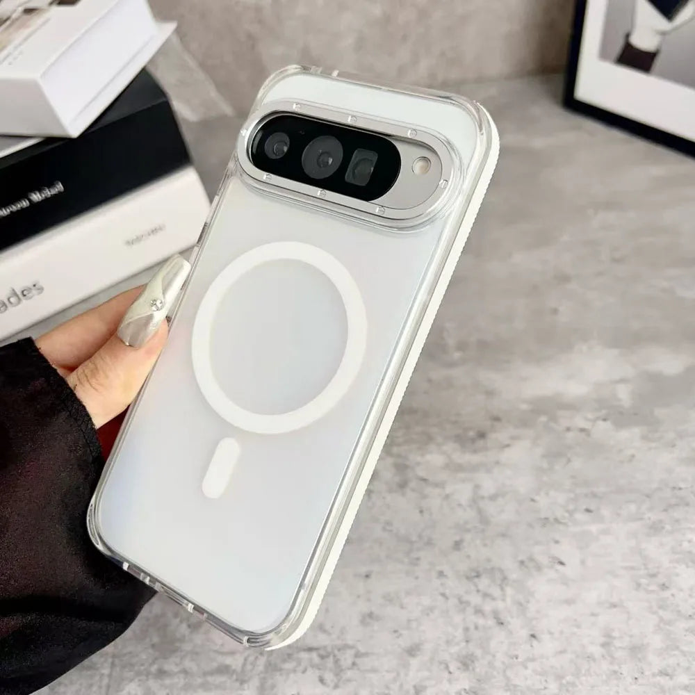 Colorful Chameleon Case For Google Pixel 10 9 Pro XL 5G Super Magnetic Matte Translucent PC Cover